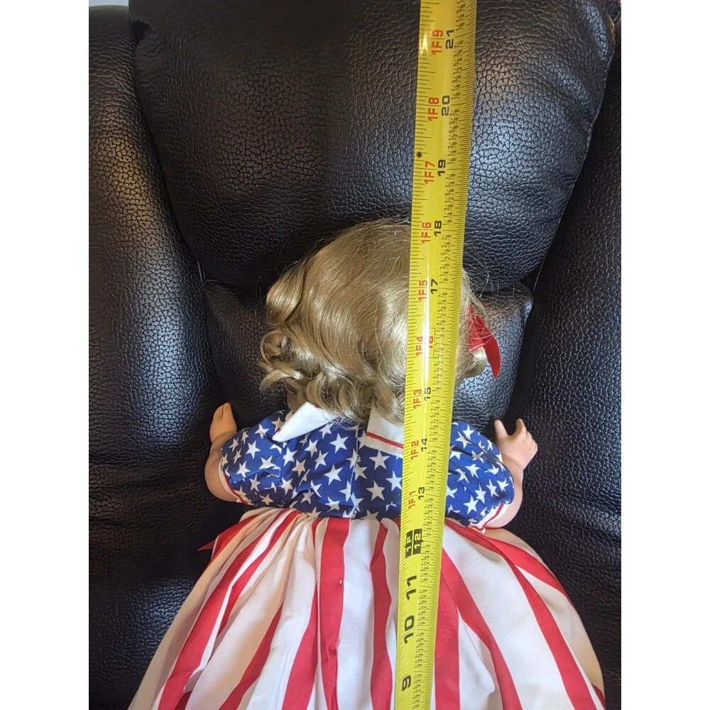 Danbury Mint Star-Spangled Sweetheart Porcelain Doll Only